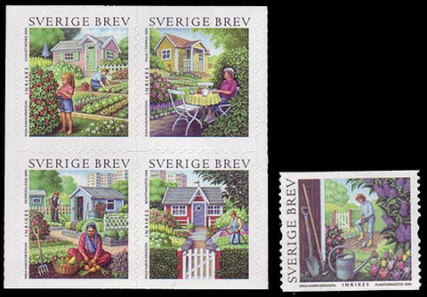 SW2510-111 Sweden Scott # 2510-11 MNH, Allotment Gardens 2005