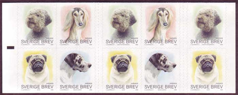 SW2582e Sweden booklet       Scott # 2582e  /    Facit SH31,        Dogs 2008
