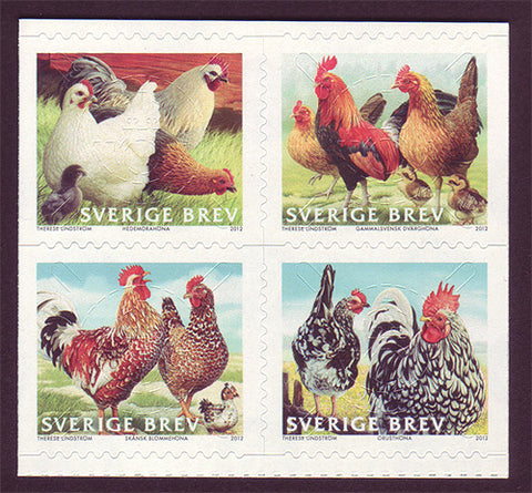 SW2685 Sweden       Scott # 2685 MNH,           Poultry Breeds 2012