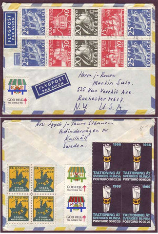 SW5080abPH Sweden  Airmail letter to USA