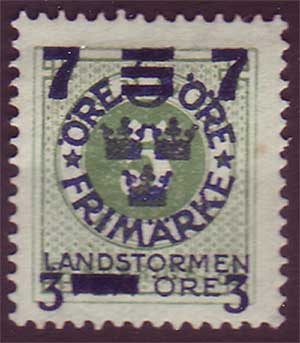 SWF0129cz2 Sweden Scott # B25 var.VF MH