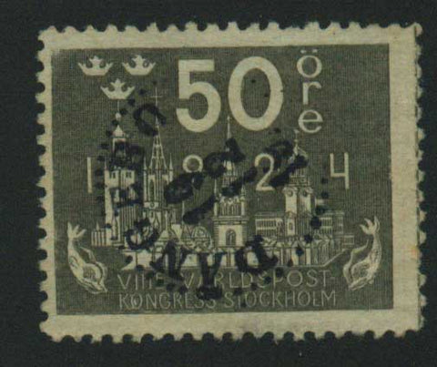 SW02065 Sweden Scott # 206 F-VF Universal Postal Congress 1924
