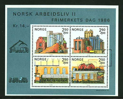 NOB0691 Norway Scott # B69 MNH, Stamp Day - Paper Industry 1986