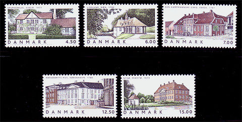 DE1267-71 Denmark Scott # 1267-71 MNH - Danish Houses 2002