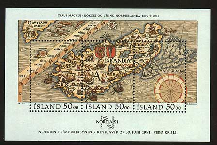 IC0740 Iceland Scott # 740 MNH, Nordia '91 - 1991