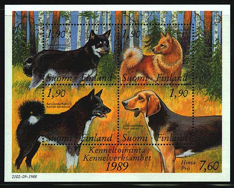 FI07941 Finland Scott # 794 MNH, Dogs 1989