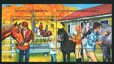 FI08261 Finland Scott # 826 MNH, Horse Care 1990