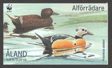 AL0185e1 Åland booklet Scott # 185e NH.  WWF, Ducks