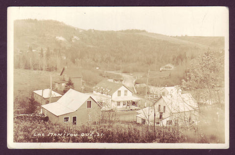 Lake Manitou (Laurentians) Quebec. Real Photo Postcard ca. 1915