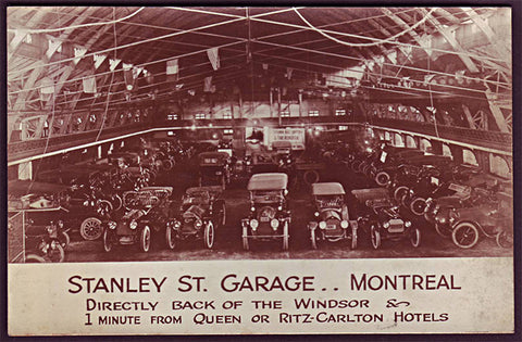 Stanley Street Garage, Montreal, Que. ca.1920