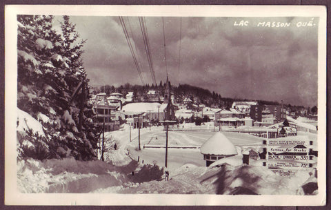 Lac Masson, Quebec (Laurentians). Real Photo Postcard ca.1950