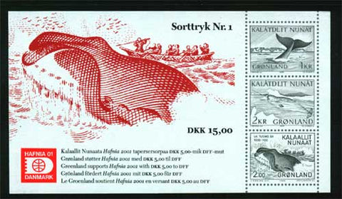 GR9002 Greenland 1998. Hafnia 2001 Blackprint # 1 MNH