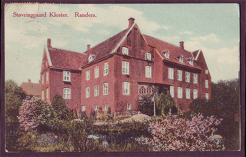 DEA203 Denmark Postcard, Støvringgaard Kloster. Randers.