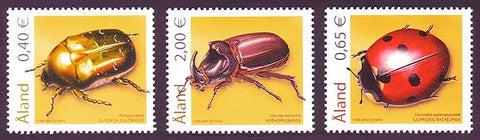 AL0242-441 Åland Scott # 242-44 NH.  Beetles