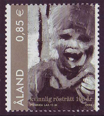 AL02451 Åland Scott # 245 NH.  Women's Suffrage Centenary 2006