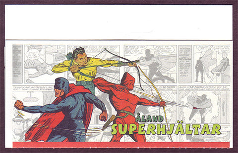 AL0316e1 Åland Scott # 316e booklet NH.   Comic Book Superheroes.