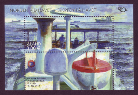 AL0354 Åland Scott # 354 MNH. The North By The Sea - Ships  2014