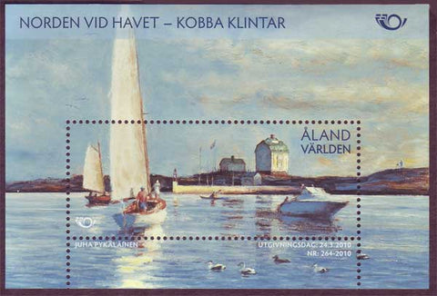 AL02991 Åland Scott # 299 NH.  "Life at the Coast" Nordic Joint Issue 2010