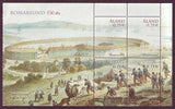 Aland stamp showing panoramic view of Bomarsund.