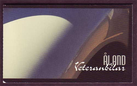 AL0233e1 Åland booklet Scott # 233e NH.  Automobiles, 4 different classics