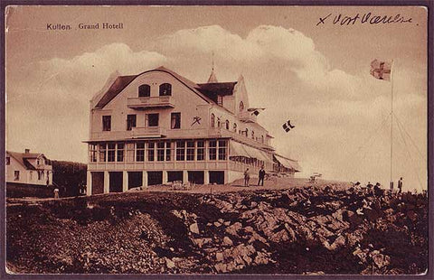 SWB246 postcard, Sweden Kullen, Grand Hotel 1910