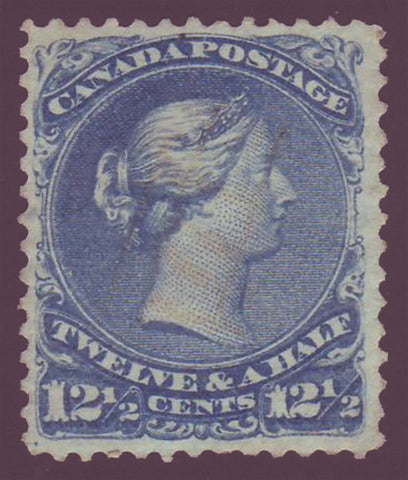 Canada  stamp Large Queen victoria  12½ct blue 