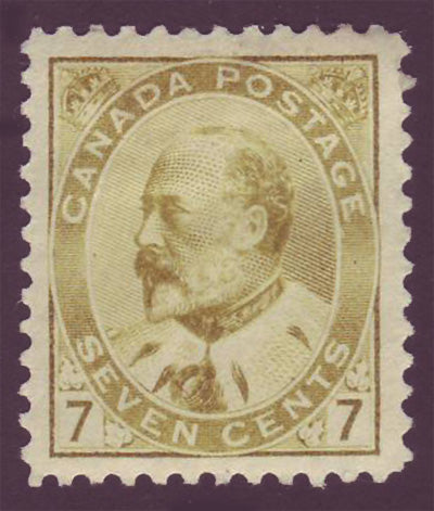 CA00922 Canada Edward VII 1903-80.       Unitrade # 92 VF MH