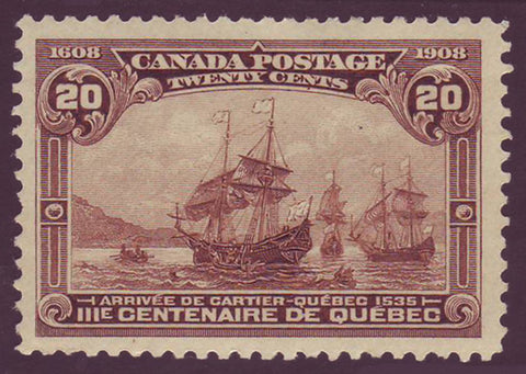 CA01032OH Canada Quebec Tercentenary Issue 1908.       Unitrade # 103 VF  MH