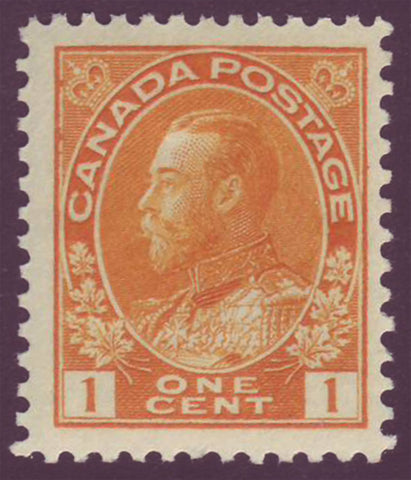 CA01051 Canada George V ''Admiral'' Issue 1911-1925. Unitrade # 105 F-VF MNH**