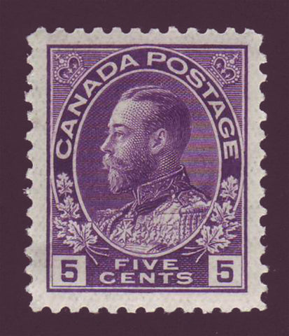 CA01122 Canada  George V "Admiral" Issue 1911-1925, Unitrade # 112 XF MH