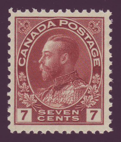 CA01141 Canada       George V "Admiral " Issue 1911-1925      Unitrade # 114 XF MNH**         (original gum)               ;