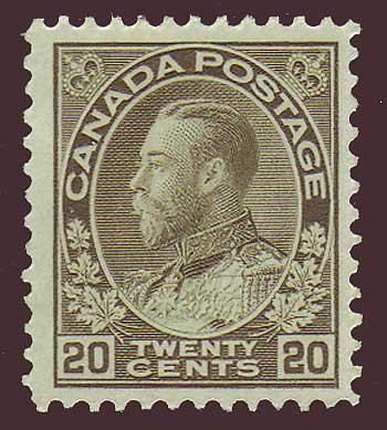 CA01191AG Canada 
      George V "Admiral " Issue 1911-1925
      Unitrade # 119 F-VF MNH** 
        (original gum) 
      
        ;