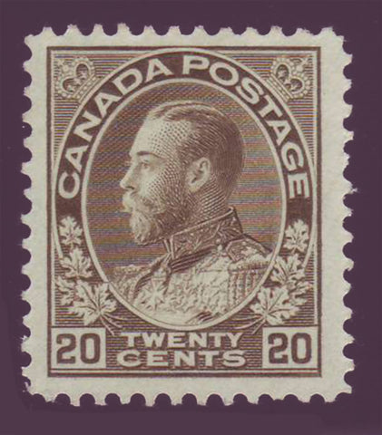 CA01192 Canada George V "Admiral " Issue 1911-1925 Unitrade # 119  F-VF MH