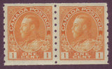 CA0126x21 Canada       George V "Admiral " Issue Unitrade # 126 pair VF MNH**