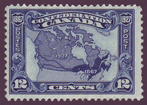 stamp showing Map of Canada.