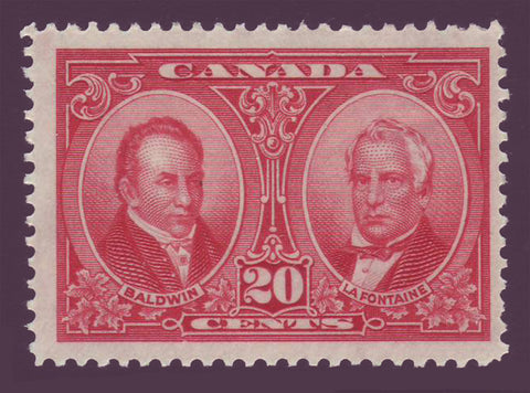 CA01481 Canada # 148 F-VF MH.  Baldwin and Lafontaine from the Historical Issue 1927