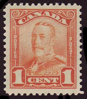 CA01492 Canada King George V "Scroll" Issue 1928-29.  Unitrade # 149 VF MH