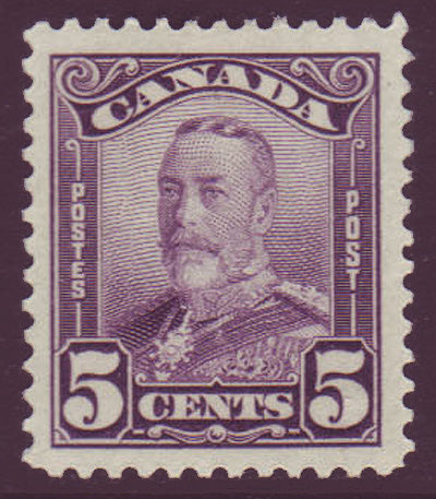 CA01532 Canada       King George V "Scroll" Issue 1928-29      Unitrade # 153 XF MH