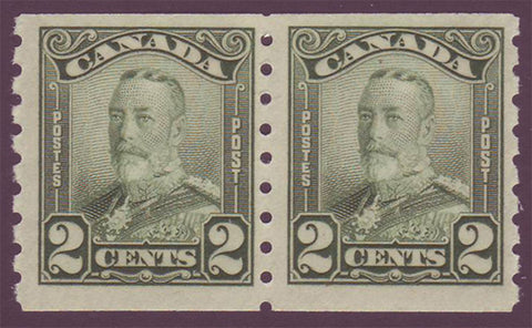 CA0161x21 Canada       King George V "Scroll" Issue 1928-29      Unitrade # 161 pair F MNH**