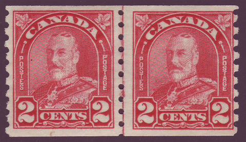 CA0181i1 Canada George V Arch / Leaf issue 1930-31.  Unitrade # 181i  VF MNH** line pair