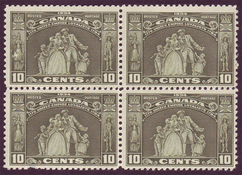 Canada stamp showing statue of an United Empire Loyalist family stat