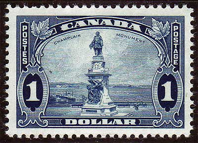 Canada stamp showing the Champlain Monument in Quebec City.