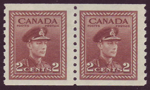 CA0279x21 Canada # 279 VF MNH** George VI coil pair