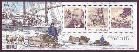 Canada Souvenir Sheet honouring arctic explorer  Otto Sverdrup