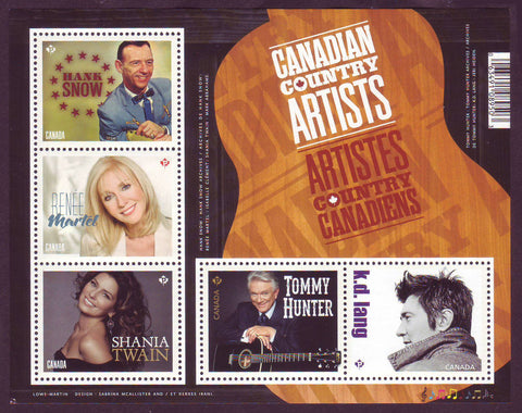 CA2765 Canada Scott # 2765, Canadian Country Artists - 2014