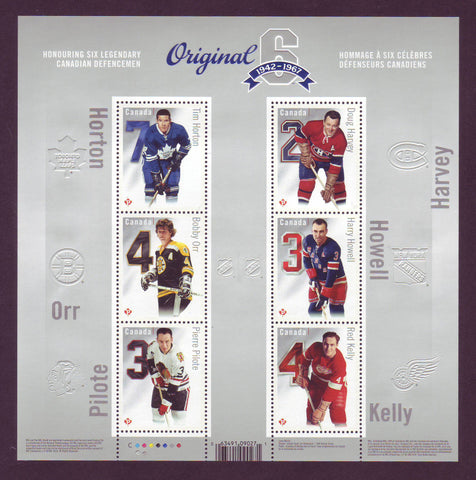 CA2786 Canada Scott # 2786, Original Six, NHL Hockey Stars - 2014