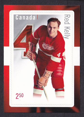 Hockey Souvenir Sheet from 2014 honoring Red Kelly, Legendary Hockey Great