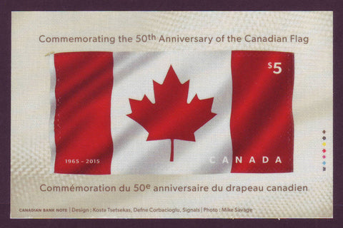 CA2808 Canada Scott # 2808, 50th Anniversary of the Canadian Flag - 2015