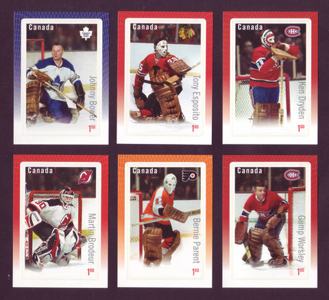 CA2873-78 Scott # 2873-78. Great Canadian Goalies NHL - 2015