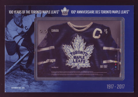 CA3042 Canada Scott # 3042, Toronto Maple Leafs Sweater in Deluxe Folder 2017
